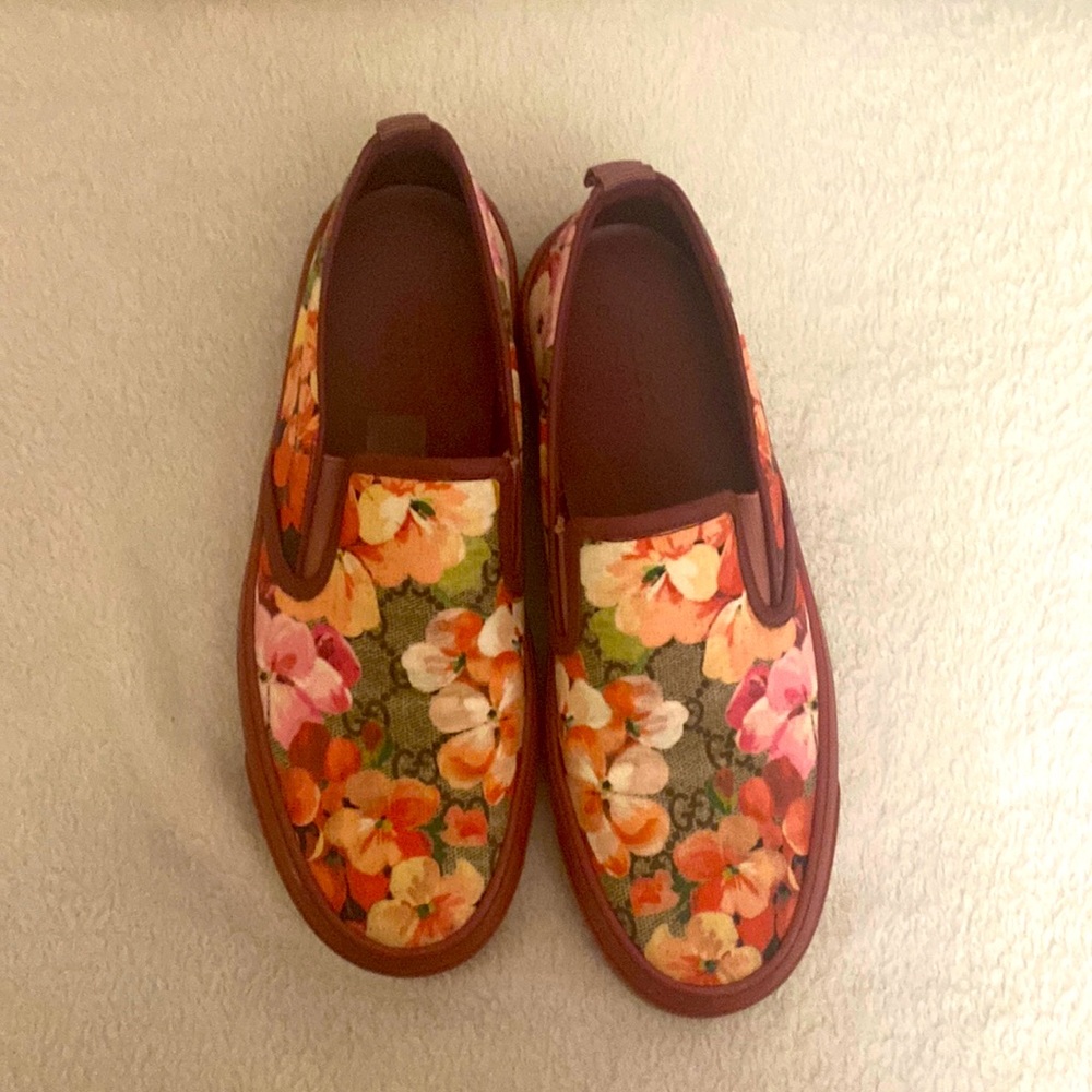 Gucci floral sneaker.